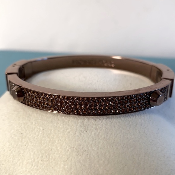Michael Kors Bronze Tone Astor Pave Bracelet - Picture 2 of 2